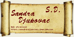 Sandra Đupovac vizit kartica